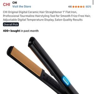 CHI Original Digital Ceramic Hair Straightener 1" Flat Iron